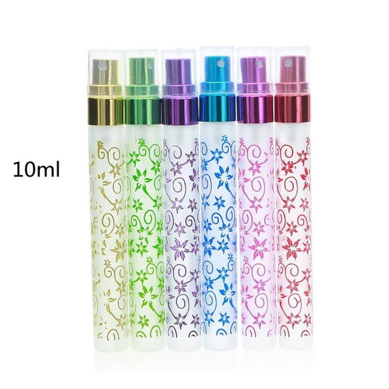 6pcs/lot 5ml/8ml/10ml Portable Empty Perfume Atomizer Water Spray Bottle Travel Refillable Bottles Cosmetic Containers #230849