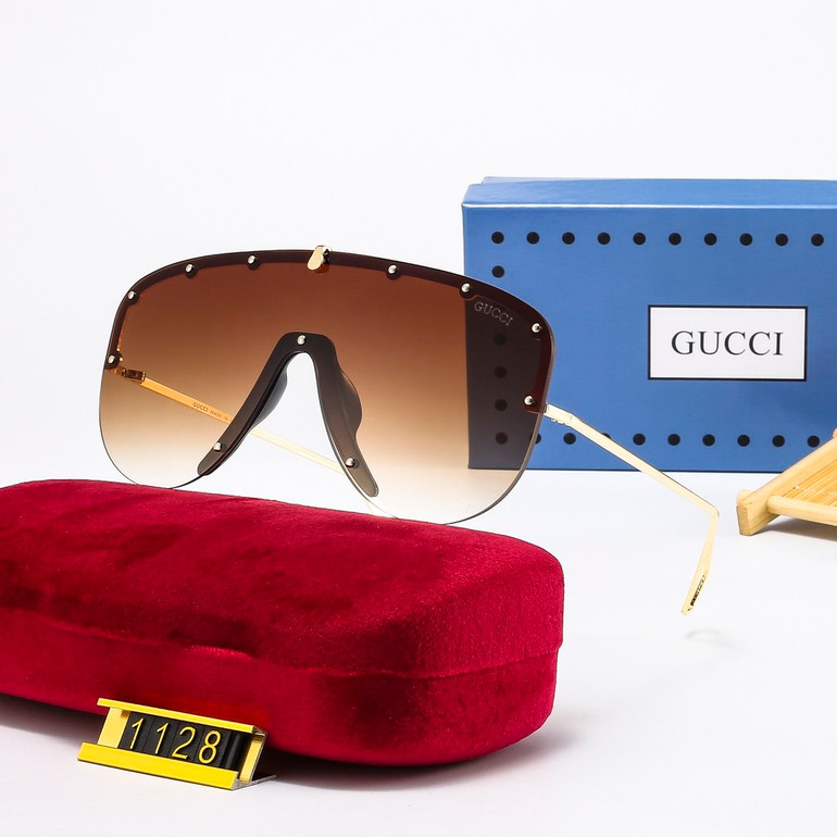 1128Rimless Gradient Sunglasses