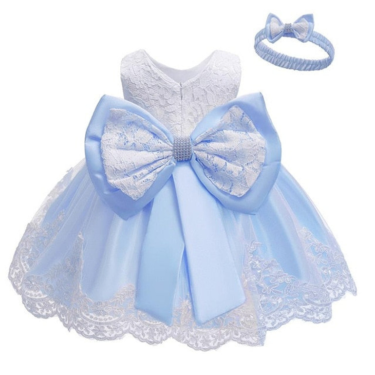 Newborn Baby Girls Dress Summer Lace Princess Dress vestidos Kids Baptism Infant 1 Year Birthday Party Dress For Girls Clothing