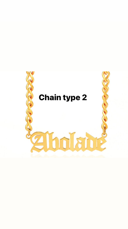 Custom Gold Name Necklace