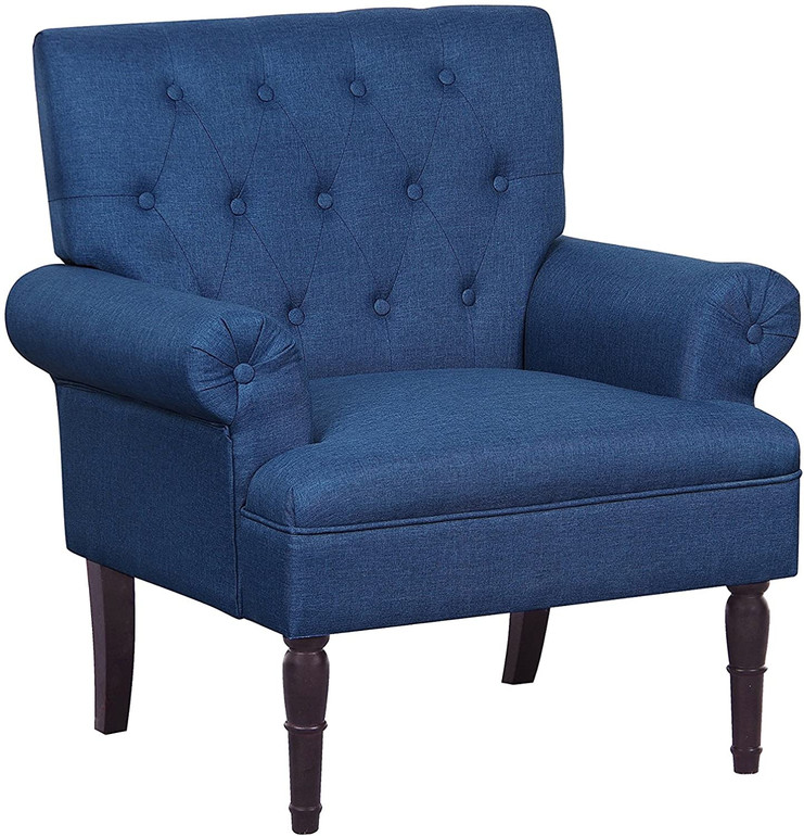 Century Modern Linen Upholstered Chair Century Modern Linen Upholstered Chair