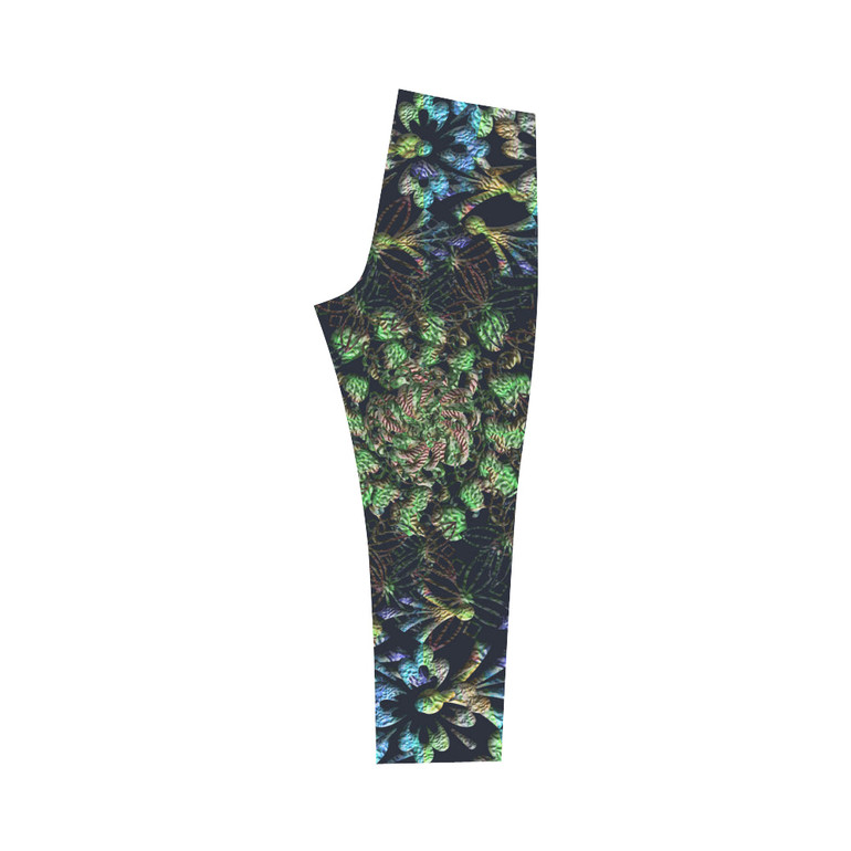 Black Russian Flora Capri Legging (Model L02)