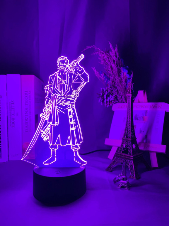 One Piece Roronoa Zoro LED Lamp Figure