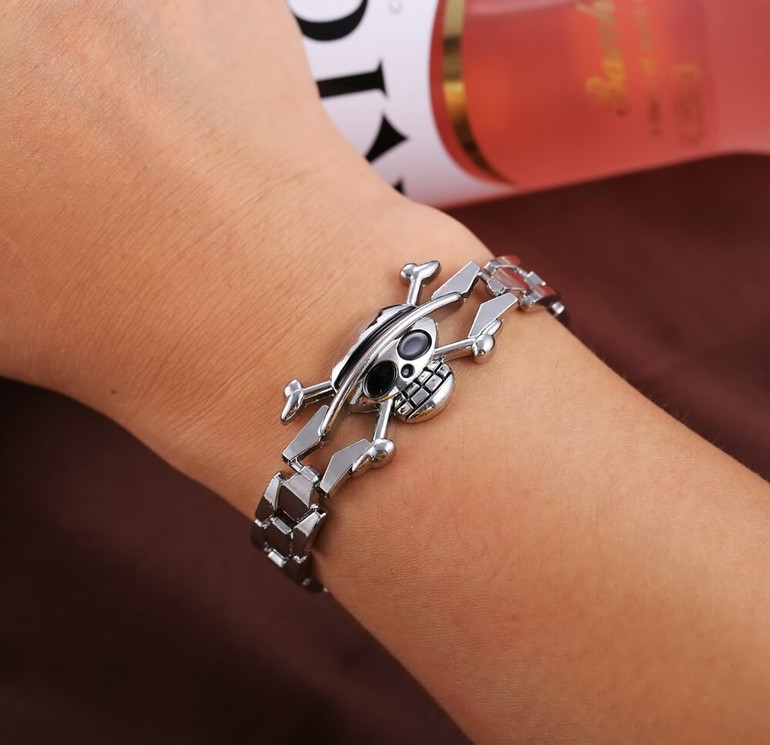 One Piece Jolly Roger Symbol Bracelet