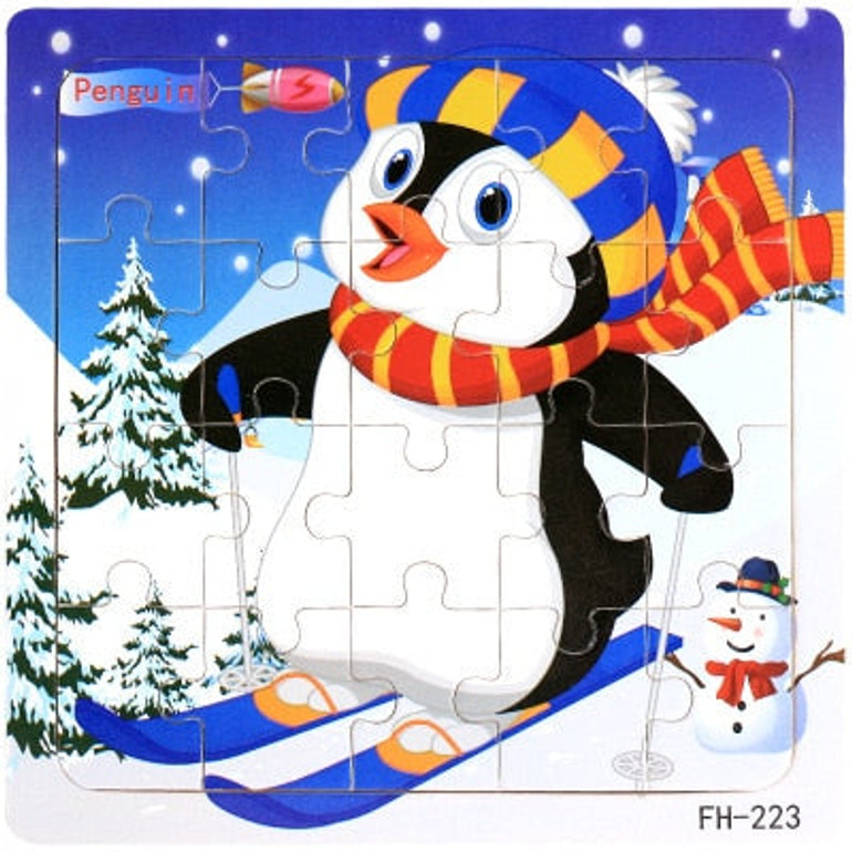 Toys for Baby Puzzle game Colorful Wooden Animal Educational Developmental Baby Kid Training Toy Educational Toy Gift