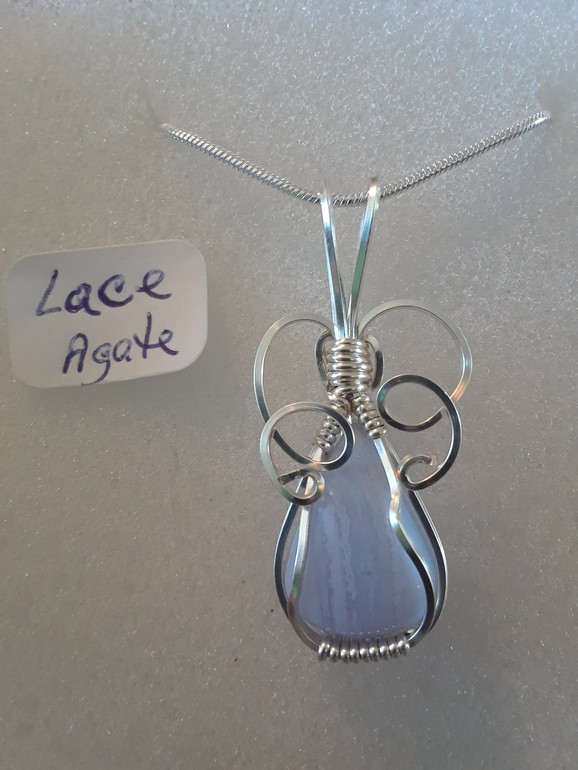 Lace Agate Necklace