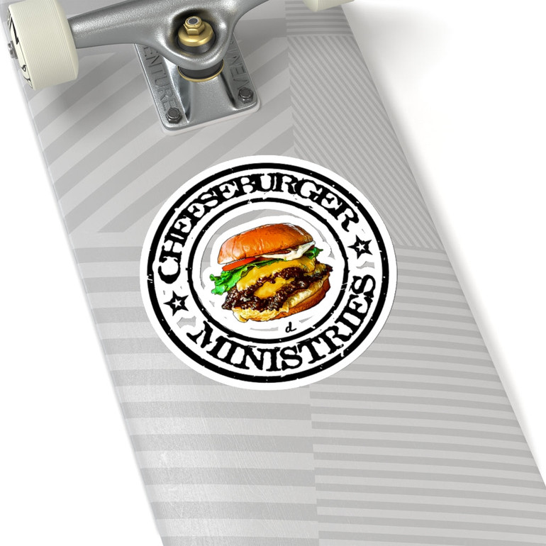 Cheeseburger Ministries: Inspirational Kiss-Cut Stickers