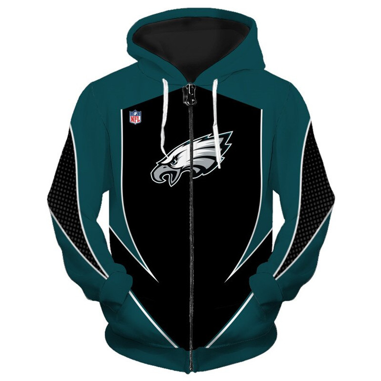 3d arrow casual zipper hoodie