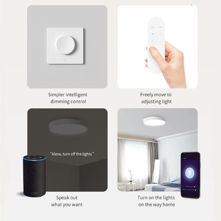 Xiaomi Yeelight Smart LED Ceiling Light Dustproof Indoor Lighting APP Voice Control Work With Apple Homekit