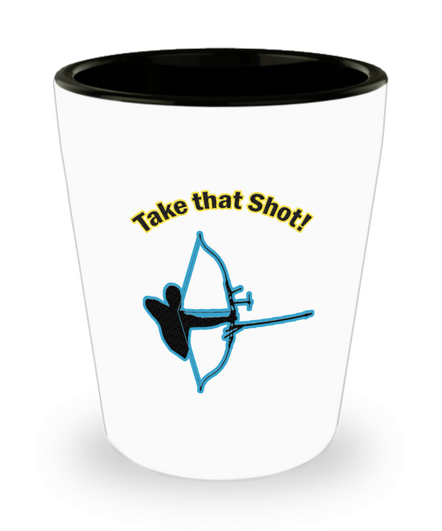 Funny Archery Gifts - Archery Shot Glass - Archers Need A Shot Too