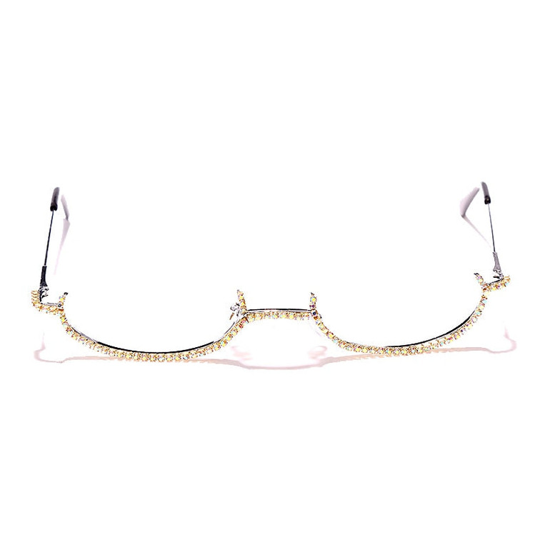 Rhinestone Eyewear Half Frames