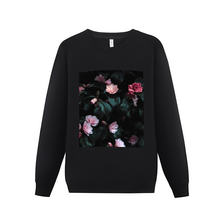Pink And White Flower Pullover