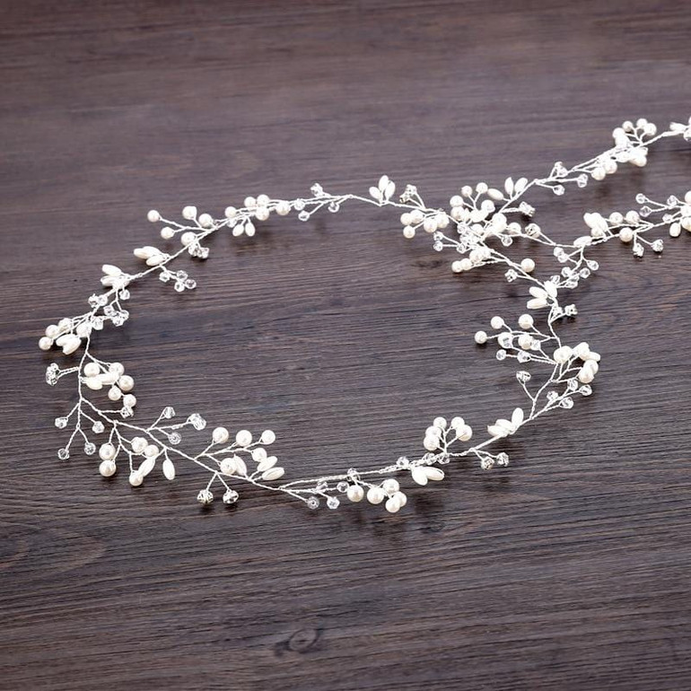 Floral Crystal Handmade Wedding Crown