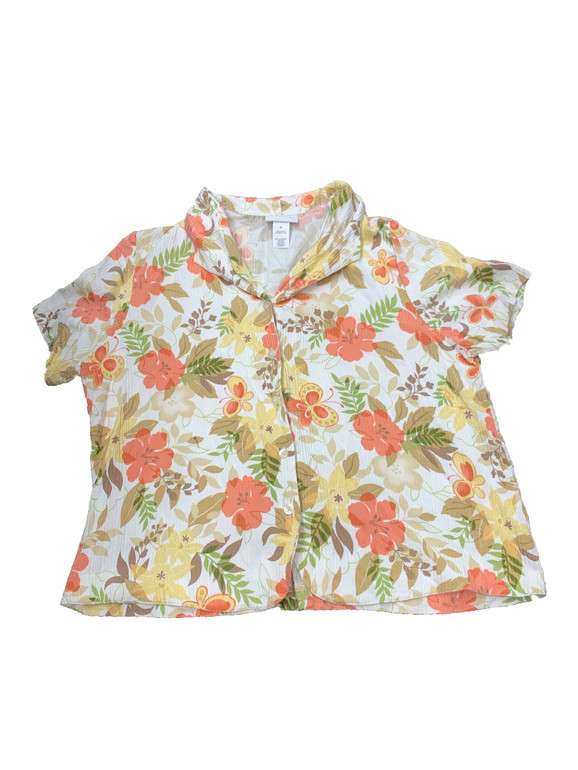 Extra Extra Large Alfred Dunner Womens Tops Short Sleeve