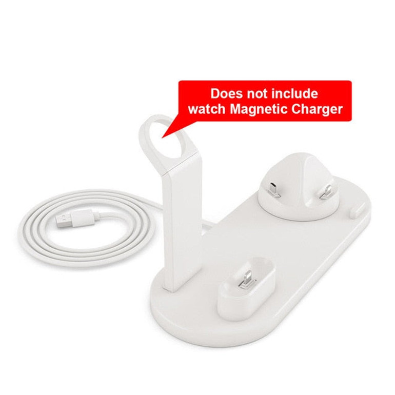 4 in 1 Wireless Charging Dock Station For Apple/Android Watch iPhone/Droid