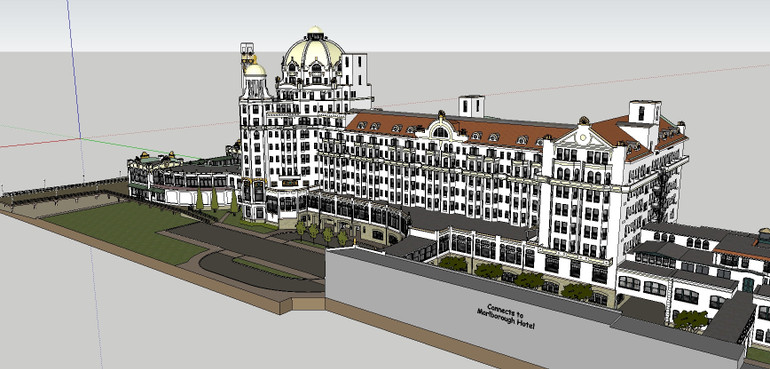 ★Sketchup 3D Models-Blenheim Hotel Sketchup Models