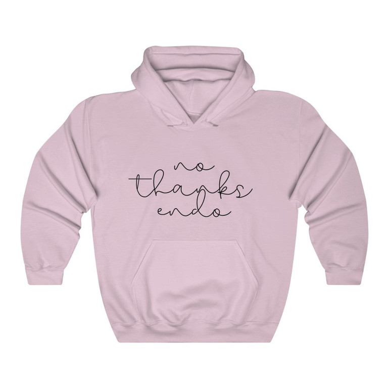 "No, Thanks Endo Simplicity Logo" Unisex Hoodie