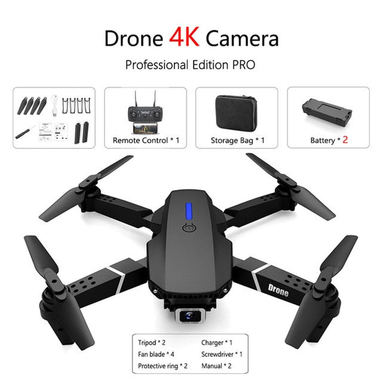 Fold FPV Drone Quadcopter with Camera Dron Professional 4K Drone Height Hold Drone 4K Dual Camera Drones Quadrocopter Toy