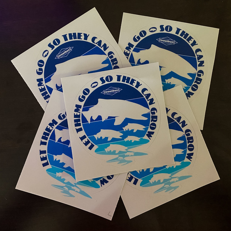 TroutBus - Let Them Grow Vinyl Sticker