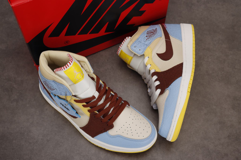 Air Jordan 1 Fearless Yellow Blue