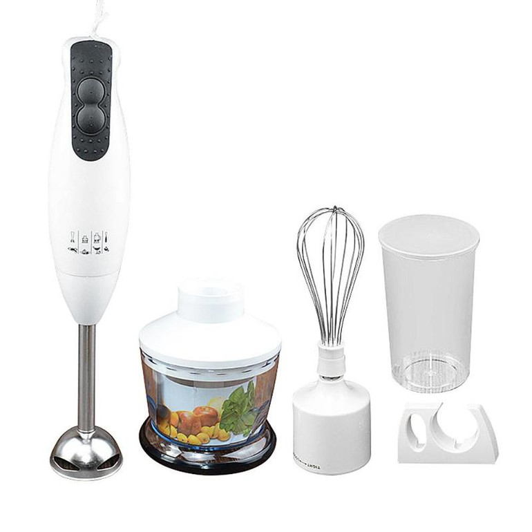 Hand Blender 4 in 1 Portable Immersion Blender for Kitchen Food Processor Stick with Chopper Whisk Electric Juicer Mixer