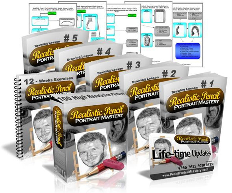 Realistic Pencil Portrait Mastery Home Study Course