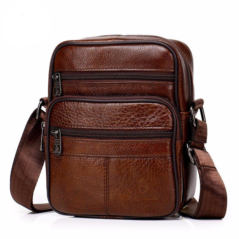 Genuine Leather Crossbody Men Messenger Bag Hot Sale Male Small Man Flap Fashion Shoulder Bags Men's Travel New Handbags
