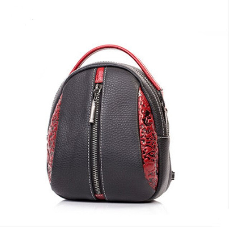 Women Genuine Leather bag fahion quality cowhide bag women backpack designer bags famous brand women bags 2019 new