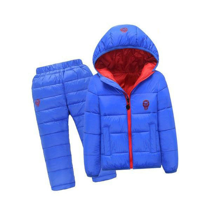 Snow Suits for Kids Waterproof Down Jacket and Pants Unisex Snow Suits for Kids Waterproof Down Jacket and Pants Unisex