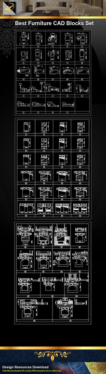 ★Interior Design CAD Blocks -Furniture CAD blocks set
