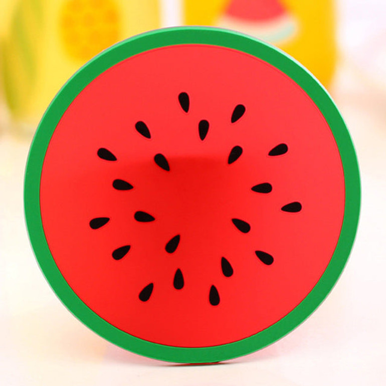 10PCS Coaster Fruit Shape Silicone Cup Pad Slip Insulation Mat Drink Holder