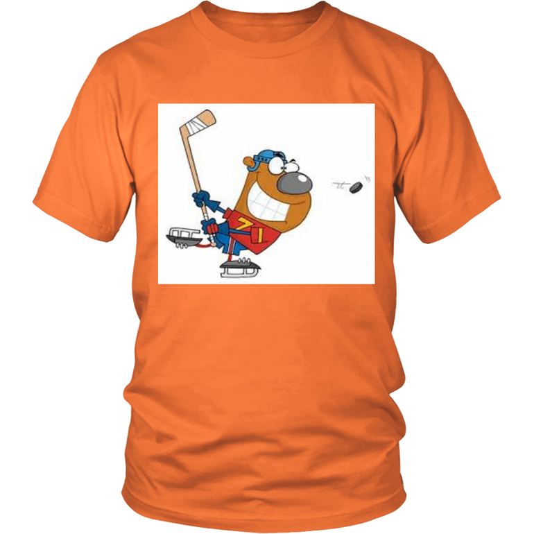 Funny Hockey Player Unisex T-Shirt