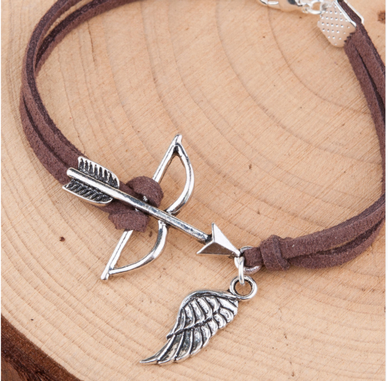 Handmade Bow and Arrow Bracelet