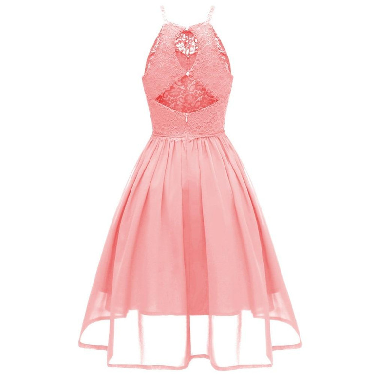 "Sissy Camille" Pink Lace Dress