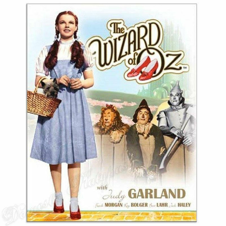 WIZARD OF OZ Dorothy and Toto Movie Poster Tin Sign