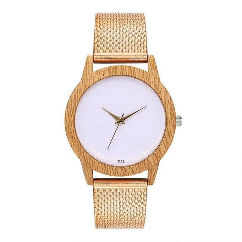 Silicone Strap Wood Watches