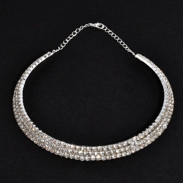 Rhinestone Choker Necklaces