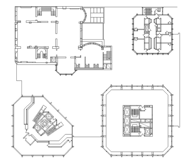【World Famous Architecture CAD Drawings】The Economist Building-Alison and Peter Smithson
