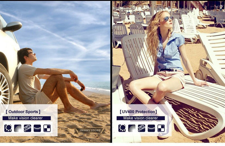 MERRY'S Unisex Vintage-style Sunglasses MERRY'S Unisex Vintage-style Sunglasses