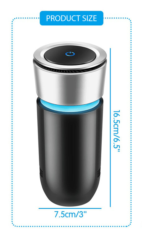 PurifyHouse™ Car Air Carbon HEPA Filter Purifier Ionizer