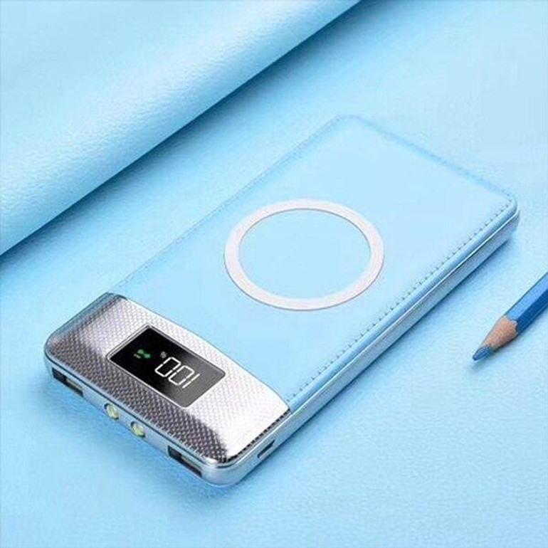 50000mah Power Bank External Battery Bank Built-in Wireless Charger Powerbank Portable QI Wireless Charger For iPhone 8 8plus XS