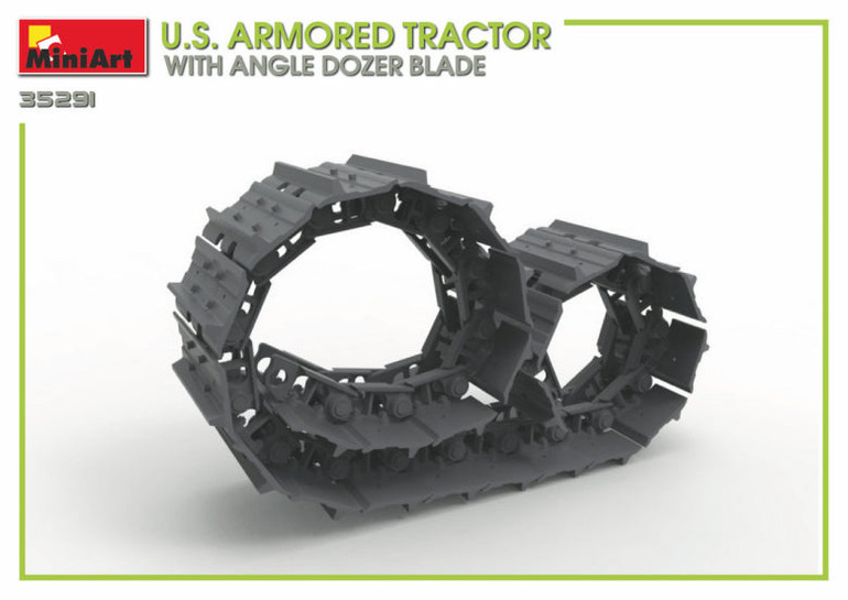 MiniArt 1/35 US Armored Tractor w/Angled Dozer Blade Kit