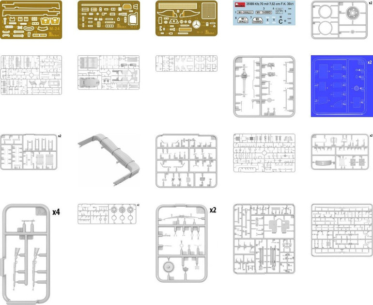 MiniArt Military Models 1/35 German Kfz 70 Personnel Car w/7.62cm FK39(2) Gun Kit