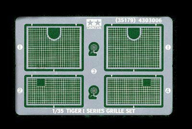 Tamiya 1/35 Tiger I Photo-Etched Grille Set Kit