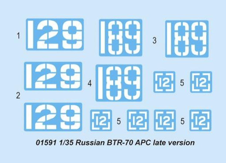 Trumpeter Military Models 1/35 Russian BTR70 Armored Personnel Carrier Late Version Kit