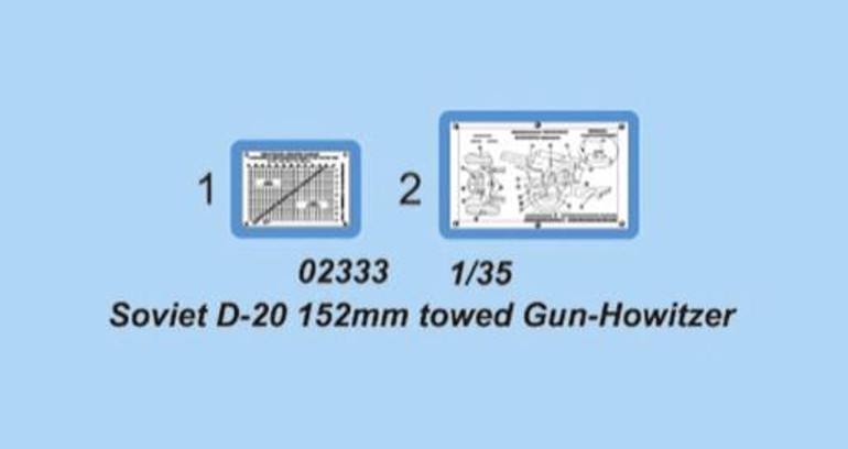 Trumpeter Military Models 1/35 Soviet D20 152mm Towed Howitzer Kit