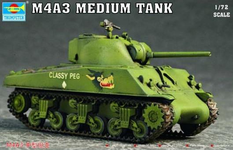 Trumpeter Military Models 1/72 US M4A3 Tank Kit