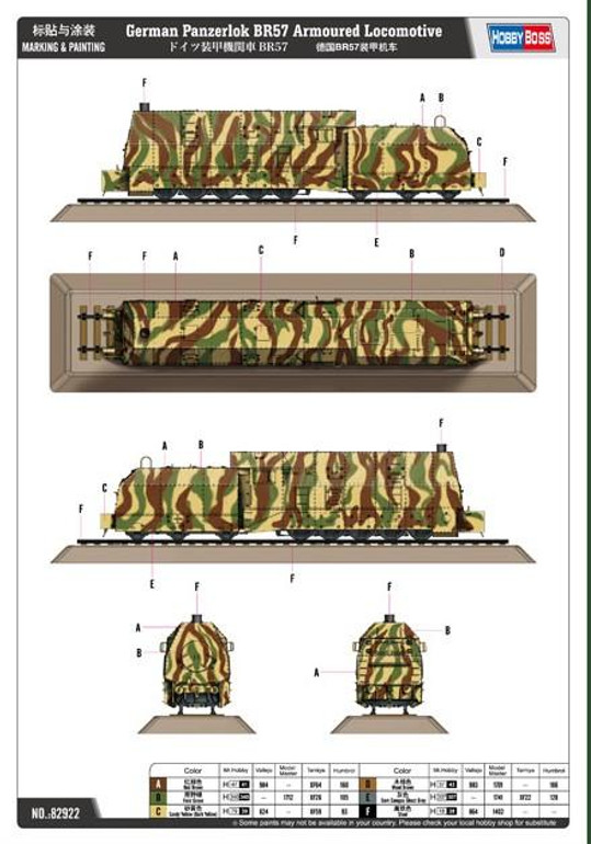 Hobby Boss 1/72 German Panzerlok BR57 Armored Locomotive Kit