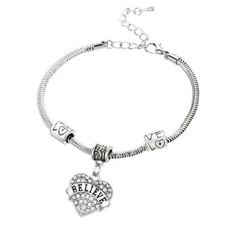 Love Heart Family Bracelet Jewelry- 16 Relationships to Choose From