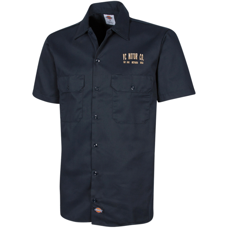Men's Short Sleeve Workshirt - VC Motor Co. Logo